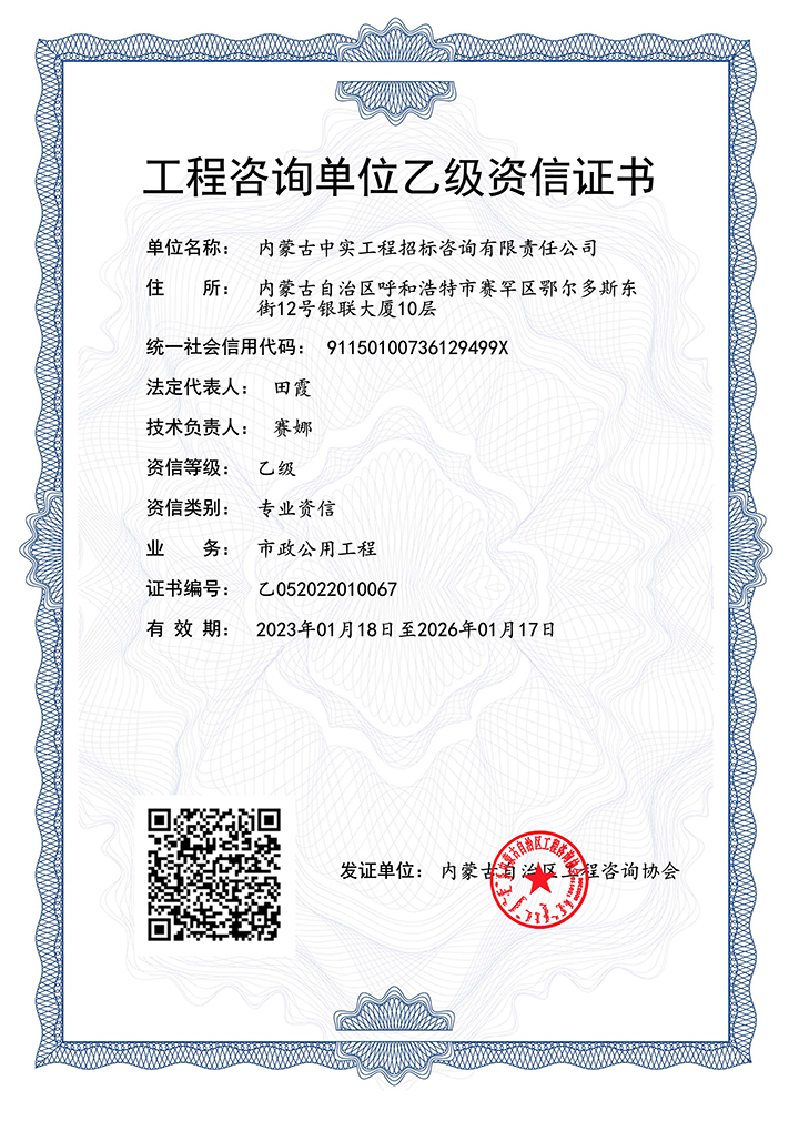 云手机网页版在线玩（中国）官方网站单位乙级专业资信证书